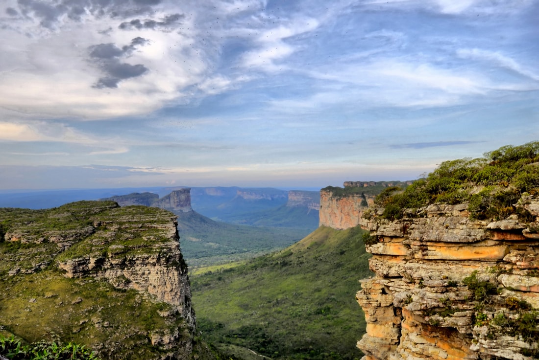 Locations of the Chapada Diamantina National Park and the town of